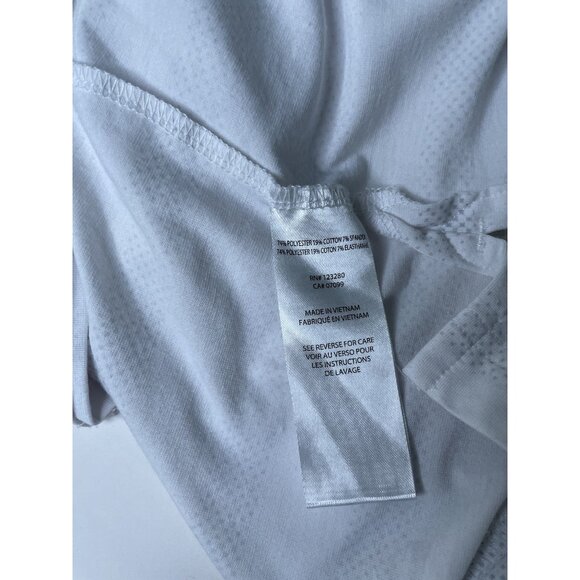 Travis Mathew Men’s White Striped Polo L  Golf Active - Picture 4 of 7